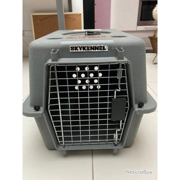 Cage de transport aux normes IATA pour chien, chat, avion, train, voiture