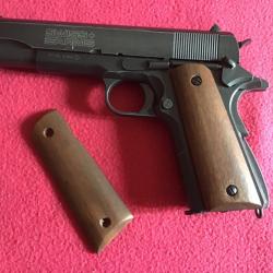 Plaquette bois lise colt 1911 co2