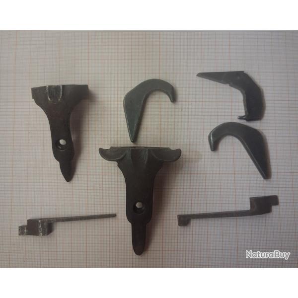 Lot de pices pour fusil de chasse ancien