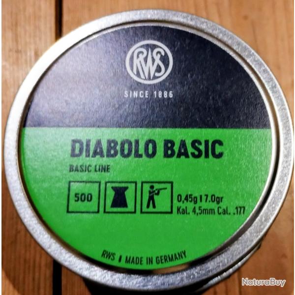 LOT 1000 4.5mm RSW Diabolo basic 0.45g