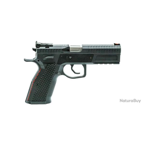 Pistolet Phoenix Redback Gen 2 Acier/Acier Noir Fibre optique rouge