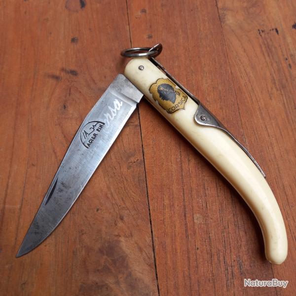 Joli Couteau VENDETTA � Palme CORSICA ACIER FIN Manche en ABS