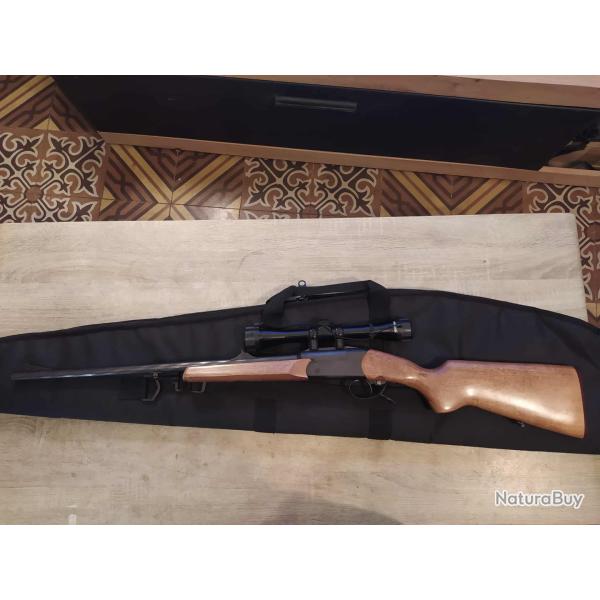 Baikal IZH18 (IJ18), Cal. 222 remington avec lunette et housse