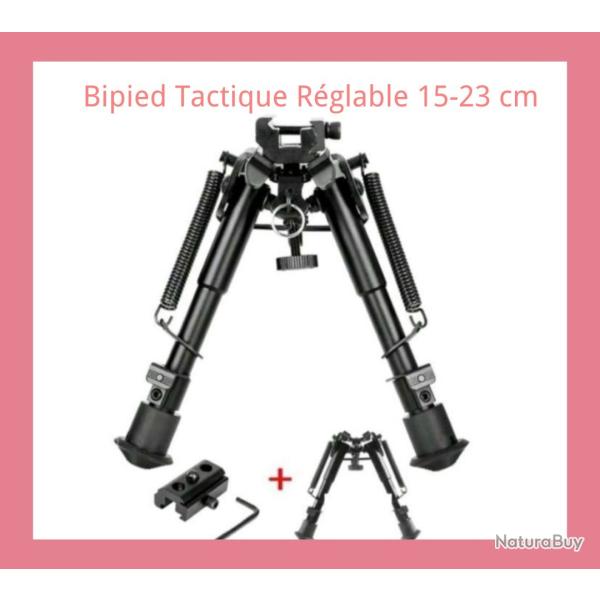 Bipied Tactique r�glable 15-23 cm (LIVRAISON GRATUITE)