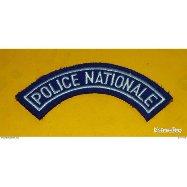 ECUSSON TISSU :�POLICE NATIONALE , INSIGNE D'EPAULE  ,�ETAT NEUF VOIR PHOTOS� . POUR TOUT RENSEIGNEM