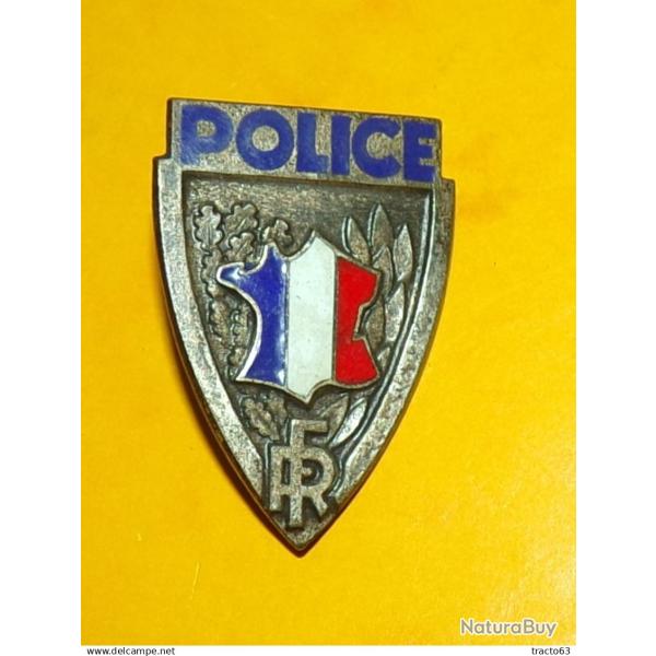 Insigne de kpi POLICE, carte, mail, matric, 40 mm , FABRICANT FRAISSE DEMEY PARIS  ,   ETAT VOIR