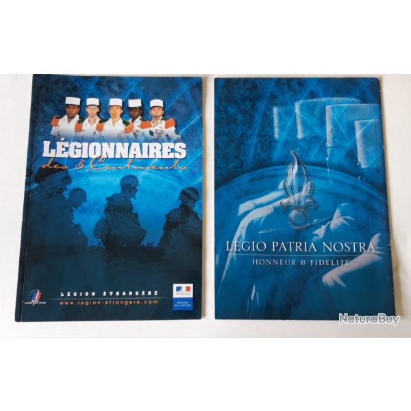 Lot de 6 plaquettes documentaire de la L�gion �trang�re