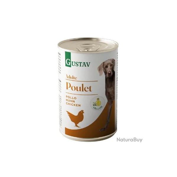 GUSTAV PATEE CHIEN ADULTE POULET 400GR