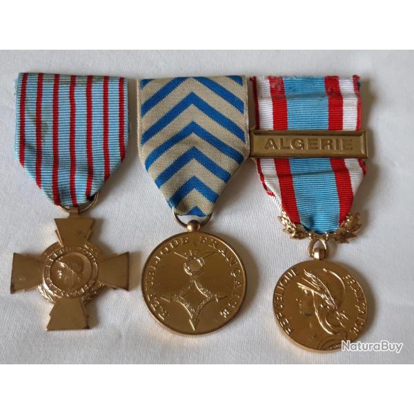 Mdaille militaire croix de guerre Afrique du Nord et commmorative