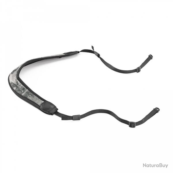 Bretelle RISERVA camo noir et gris pour jumelles