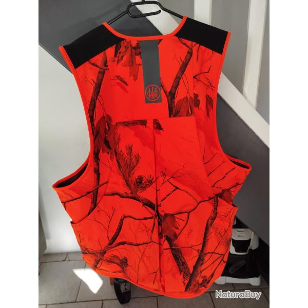 Gilet fluo beretta real tree taille 3XL tat neuf