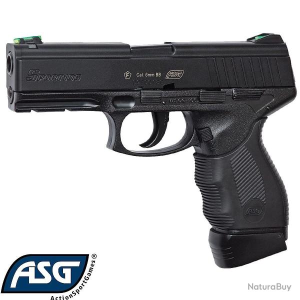 Pistolet airsoft CO2 ASG Sport 106 - 1,3 J, Non-Blowback, 370 FPS
