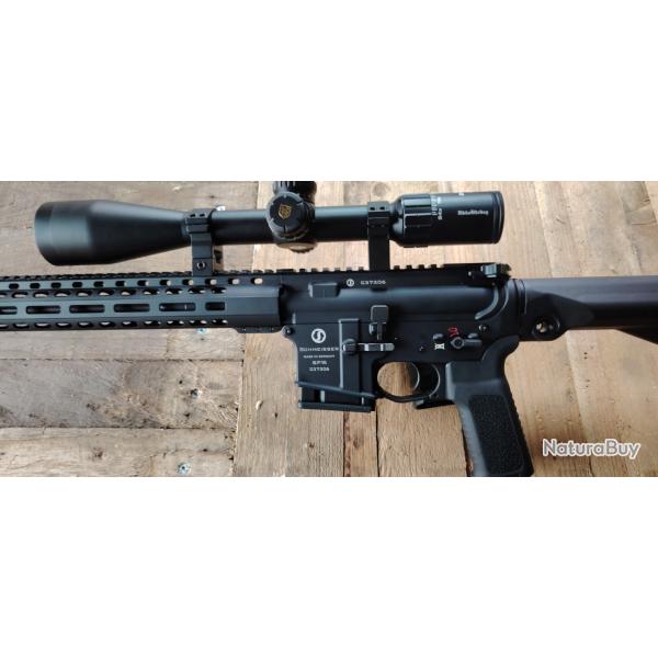 PAC SHEIMSSER SP 17 Cal 222 Rem, rarmement linaire, lunette, rducteur de son