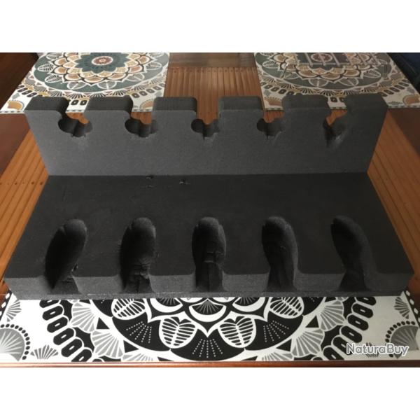 Support pour armes de poings en mousse rigide
