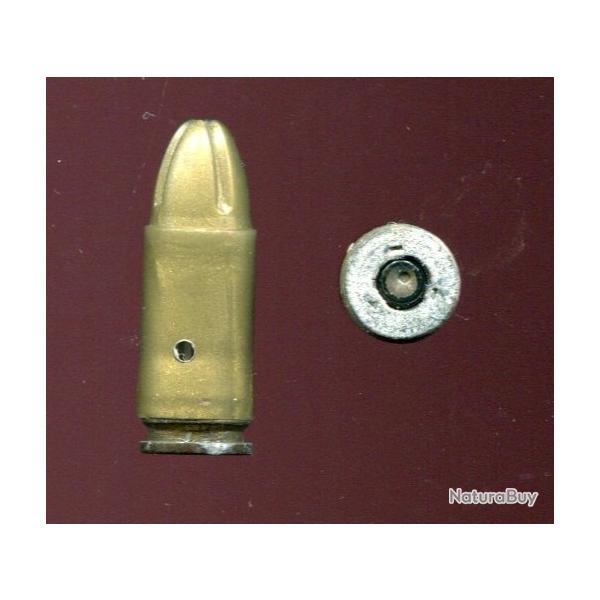 9 mm Parabellum � blanc cin�ma plastique dor� - Fabrication GEVELOT Film Le Jour Le PLus Long