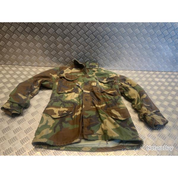 veste de campagne camouflage M-1965 arm�e am�ricaine militaire vintage 1990 taille s