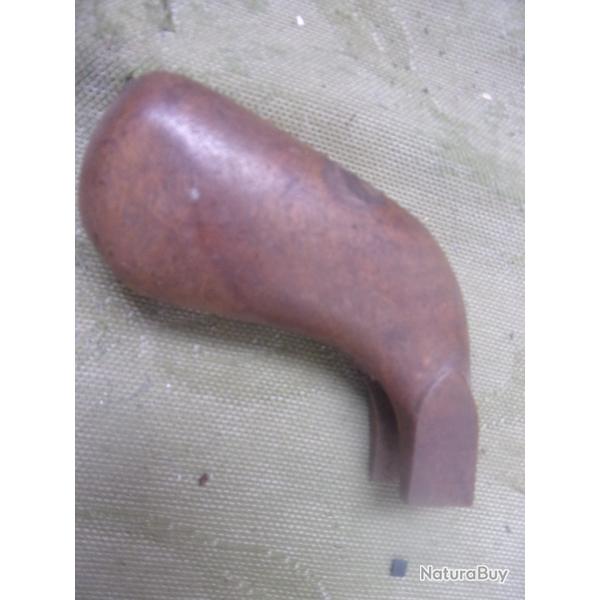 crosse de pistolet ancien poudre noire