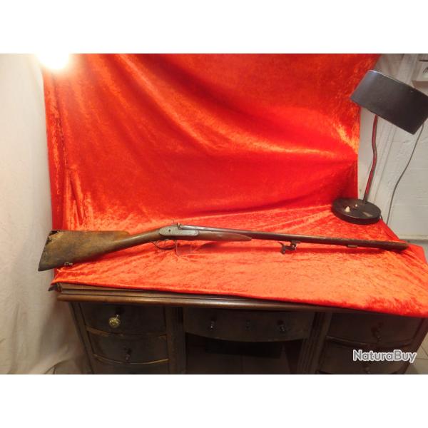 Fusil de chasse a percutions , 2 coups,    � restaurer