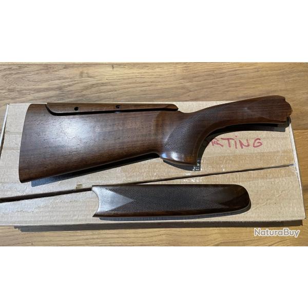 Crosse + longuesse noyer Grade 3 B FAST BERETTA SP 686/687 SPORTING CAL 28 DROITIER