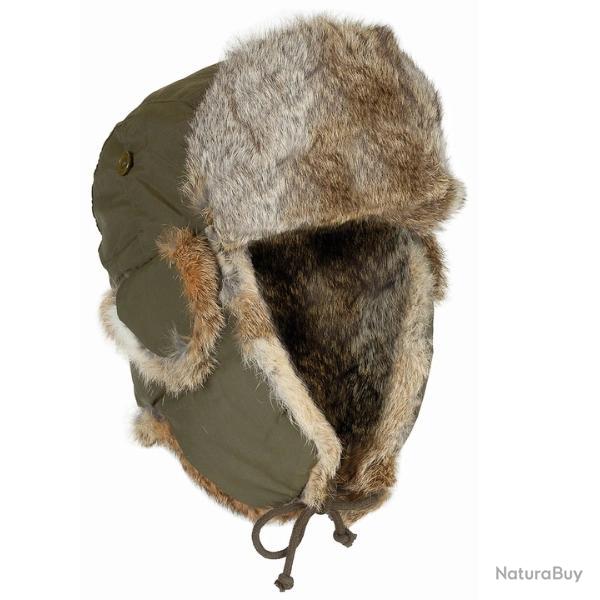 Chapka Vert Arm�e � Fourrure V�ritable
