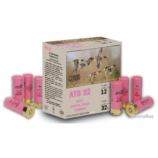Wahoo lisse ! - Cartouches ATS32 - Cal.12/70 - 32gr acier BJ - lot de 250 cartouches - HP