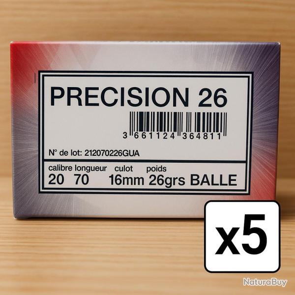 Wahoo lisse ! - Cartouches France Munitions Precision 26 - Cal. 20 - 50 cartouches