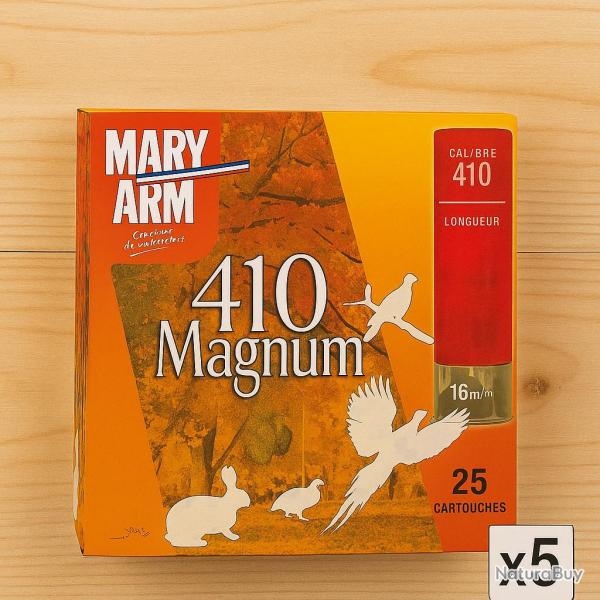 Wahoo lisse ! - Cartouches Cal.410 Mary arm 4.9g - Balle Gualandi - 125 cartouches