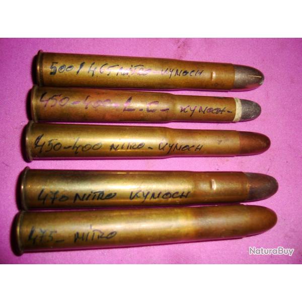 LOT DE 5 CARTOUCHES  ANGLAISE POUR L'AFRIQUE