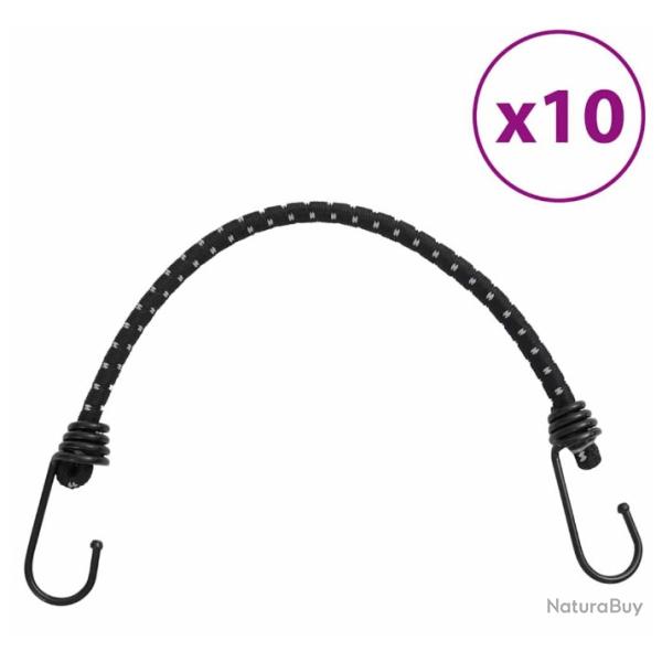 Cordes �lastiques avec crochets r�fl�chissants 46 cm 8 mm 10 pcs