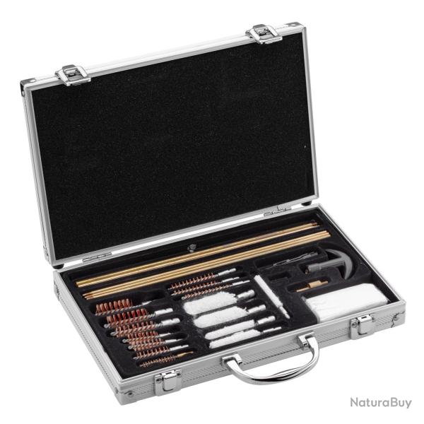COFFRET DE NETTOYAGE POUR CANONS ARMES D'PAULE ET DE POINGS (34 PICES)