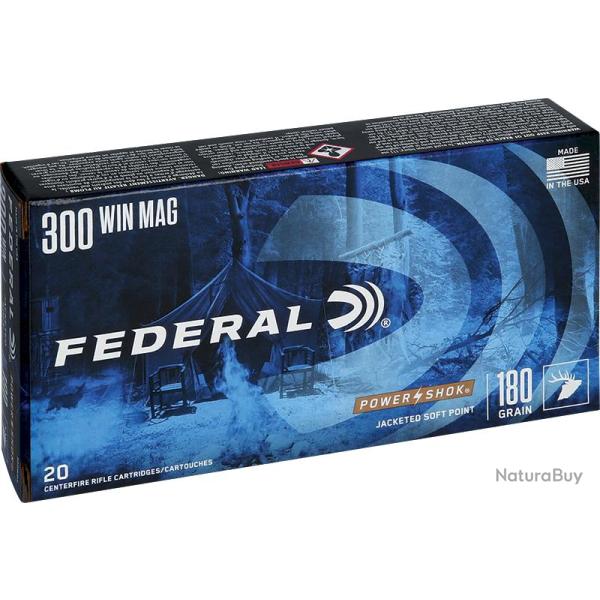 Cartouches FEDERAL calibre 300WM 180G HC-SP X20