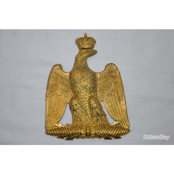 PLAQUE DE SABRETACHE OFFICIER HUSSARD & CHASSEUR-CAVALERIE SECOND EMPIRE-NAPOLEON III-GUERRE DE 1870