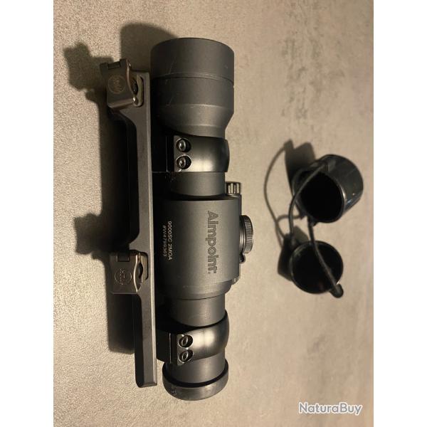 aimpoint 9000sc 2moa comme neuf avec montage blaser vendue avec bonnet et bote . 10  sortie