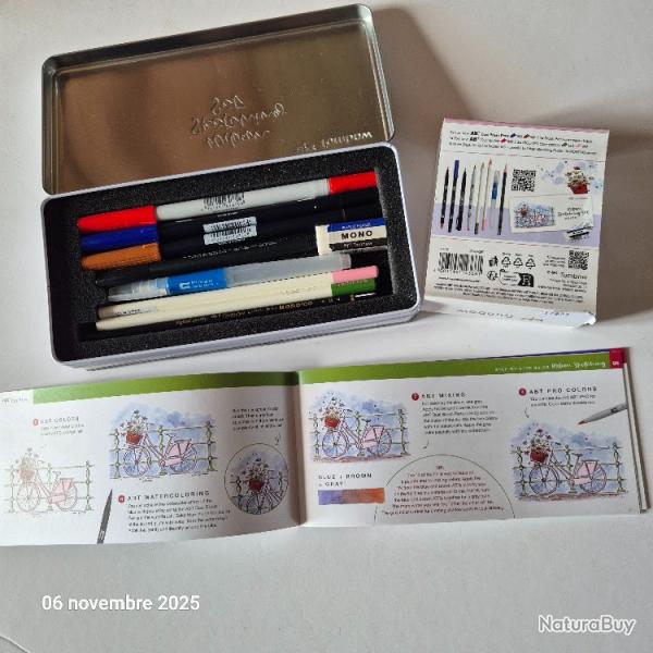 Set Sketching Urban crayon 1H, gomme, feutre, 2 ABT brush, pinceau, 2 crayons coul, ABT Pro.