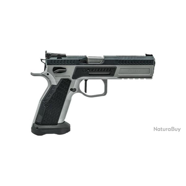 Pistolet Phoenix Drake Standard Acier/Acier SA Bi-Ton guidon noir 9x19