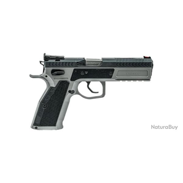 Pistolet Phoenix Drake Production Acier/Acier Bi-Ton Fibre optique rouge 9x19