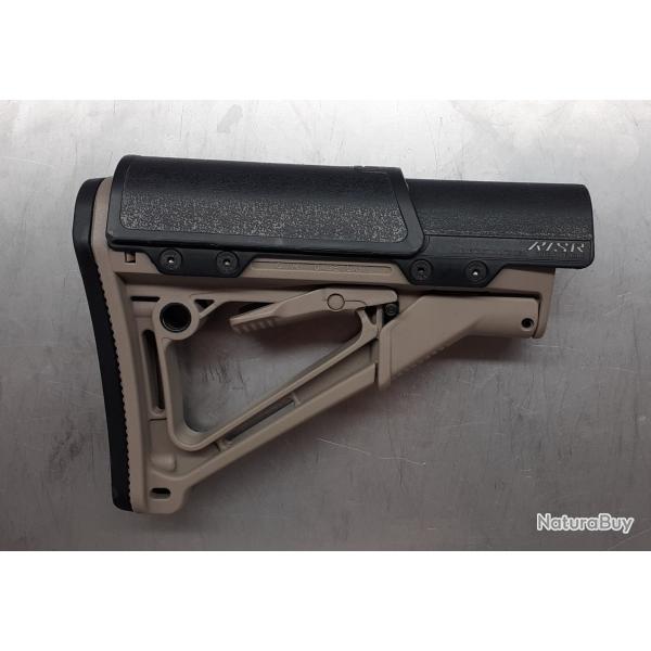 Crosse Magpul CTR mil-spec pour AR-15 fde + rhausseur de joue Larue Tactical RISR noir