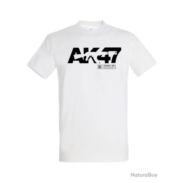 AK-47 T-Shirt Blanc-Noir