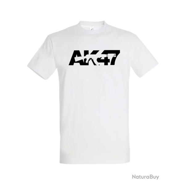 AK-47 T-Shirt Blanc-Noir