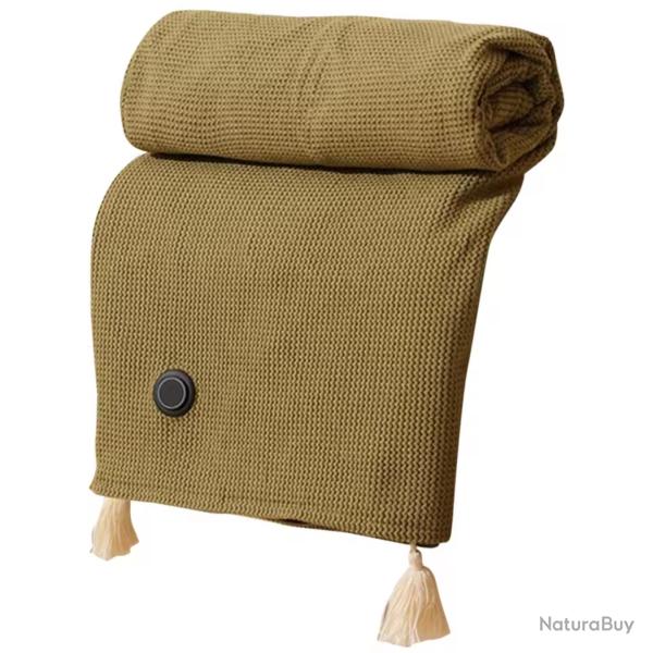 Couverture Chauffante �lectrique USB - Ch�le Chauffant �paissi avec Fermeture �clair, 3 Niveaux VERT