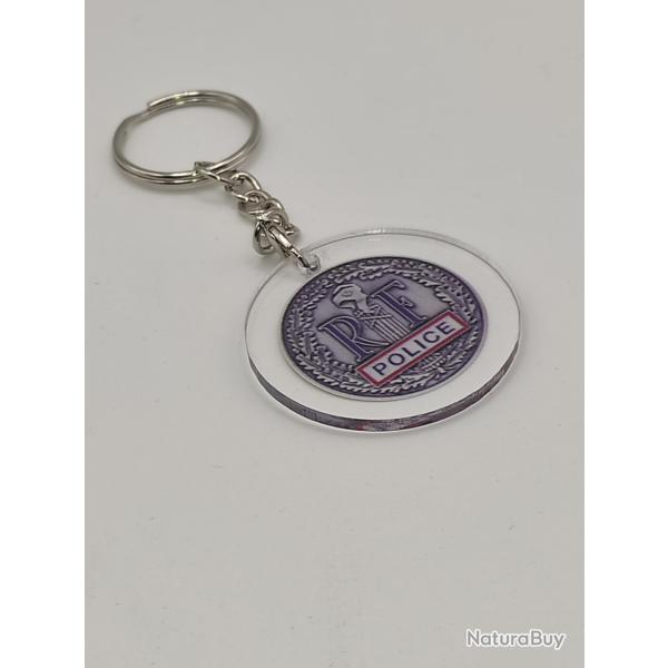 Porte cl� plexi police nationale judiciaire