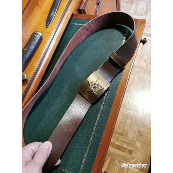 Ceinture russe boucle laiton parfait etat