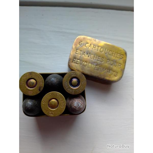 Boite laiton 6 cartouches �tanches pour 1873