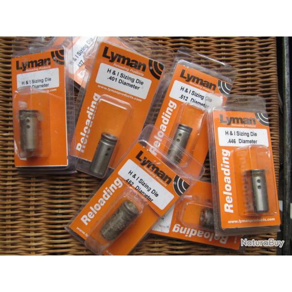 6 recalibreurs d'ogives LYMAN