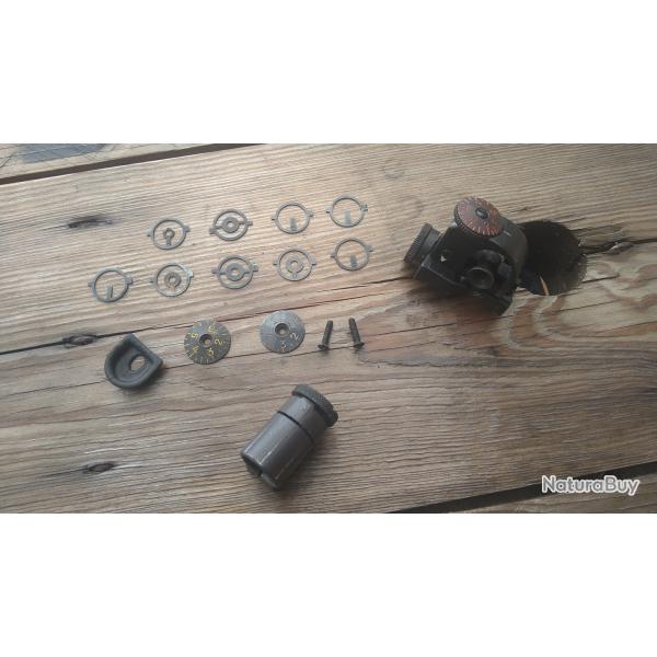 Dioptre soderin pour mauser sudois M96 M38 complte avec guidon tunnel