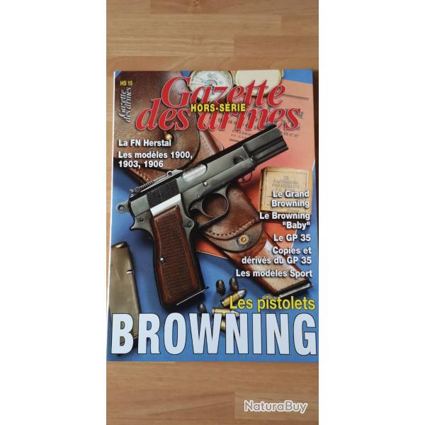 Livre la gazette des armes sur les pistolets Browning