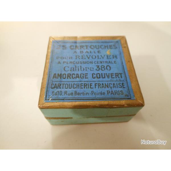 BOITE DE 25 CARTOUCHES CALIBRE 380 A PERCUSSION CENTRALE