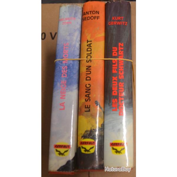 lot de  beau livres Gerfaut histoire de guerre