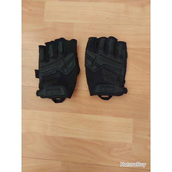 Gants Mechanix M-Pact demi-doigts - noirs