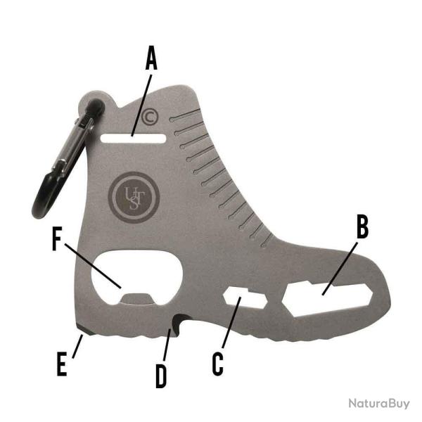 Carte de survie multifonction Botte M